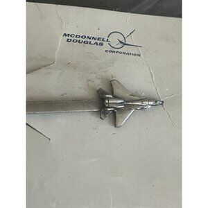 NEW Vintage Fighter Jet Airplane Tie Clip Tac McDonnell Douglas Military Package
